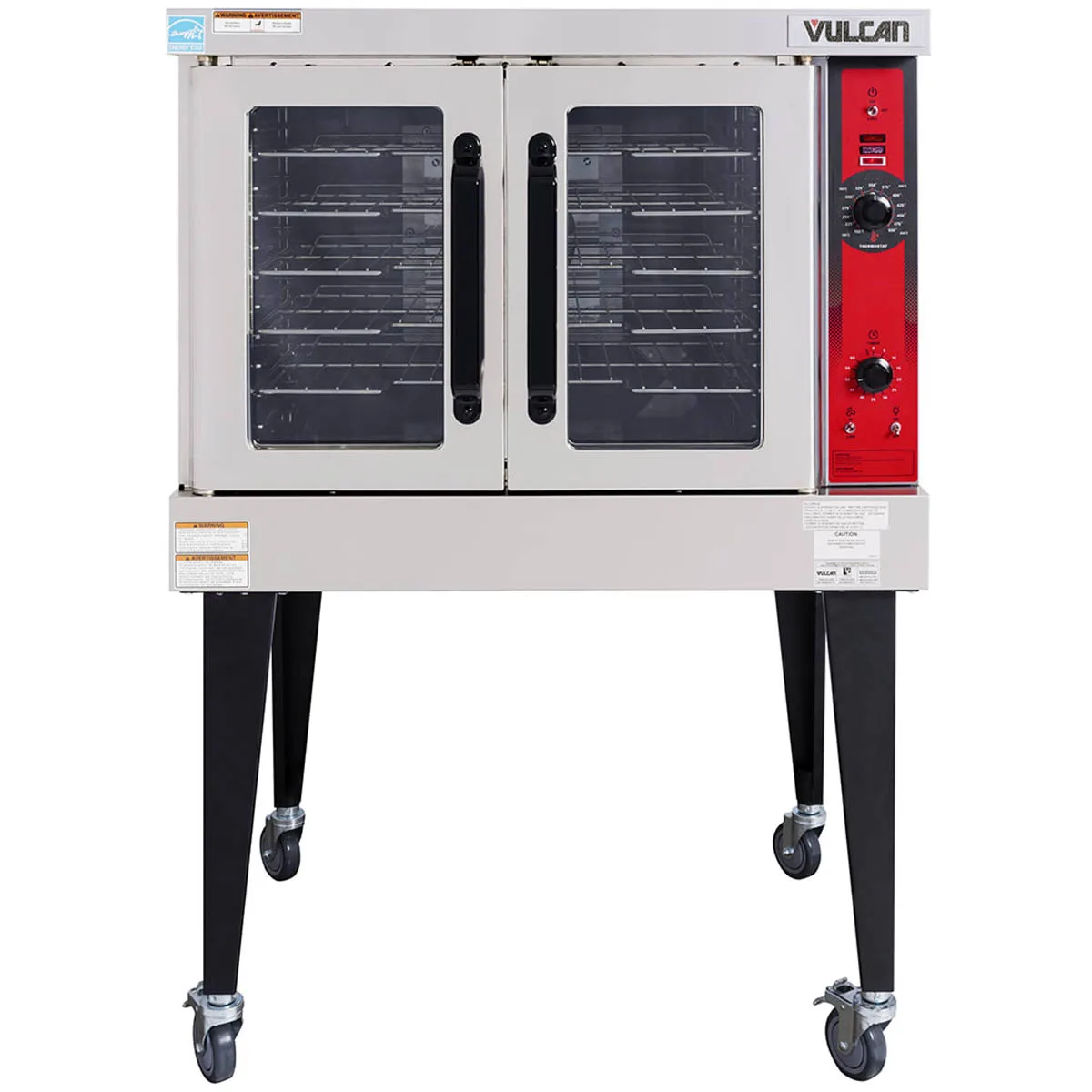 Vulcan VC4GC Single-Deck Full-Size Gas Convection Oven w/ Solid State Controls, 50.000 BTU