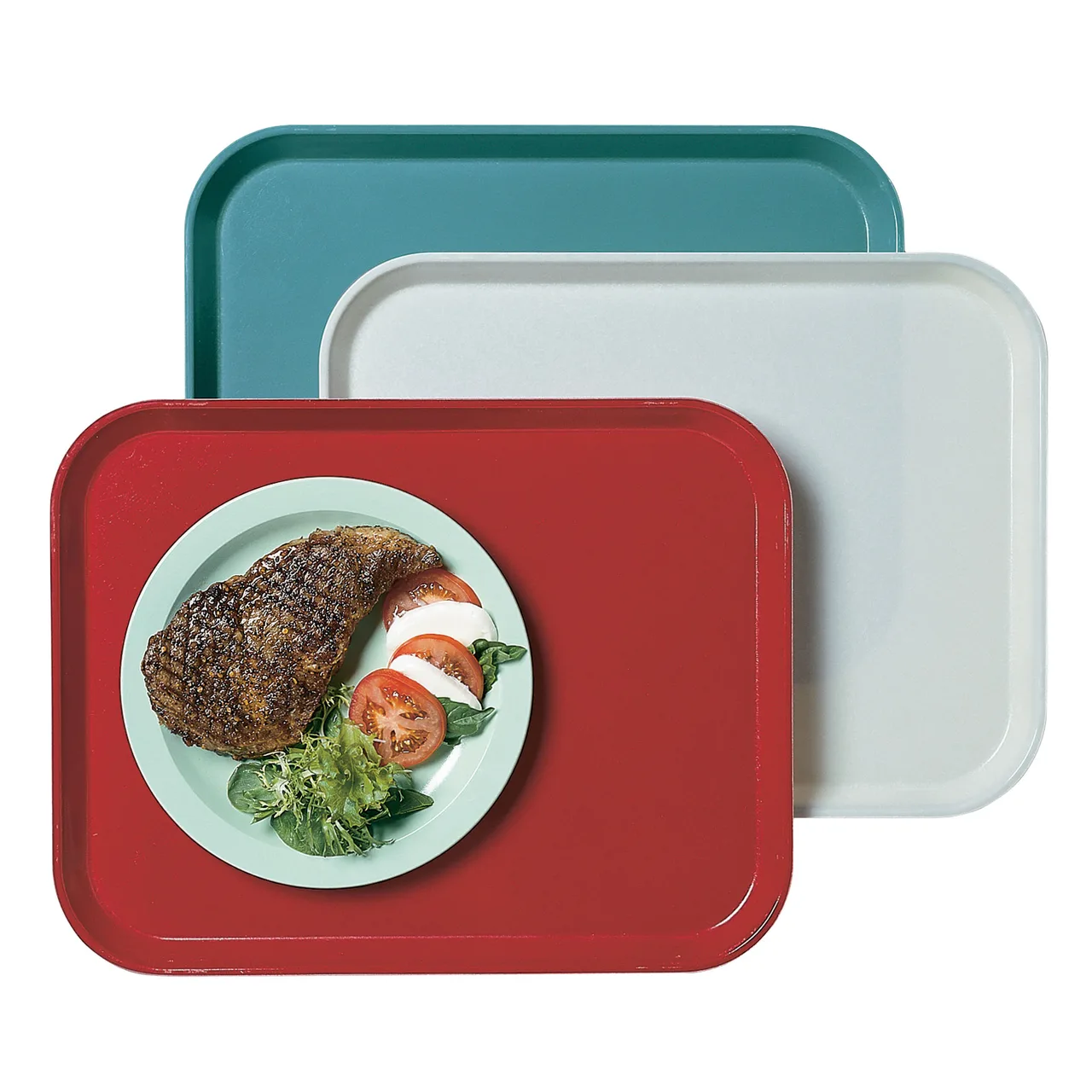 Cambro 1216CL674 Camlite Tray – 12" x 16-5/16" Steel Blue Fiberglass, NSF, Dishwasher Safe