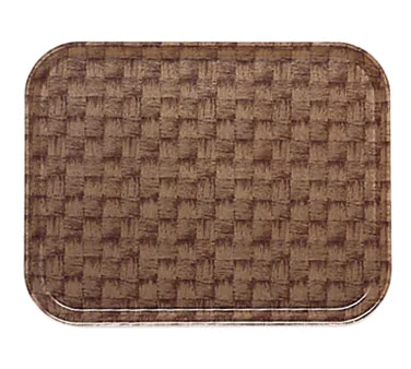 Cambro 915301 Camtray Rectangular Tray 8‑3/4" × 15" Fiberglass Wood Basketweave NSF Dishwasher‑Safe