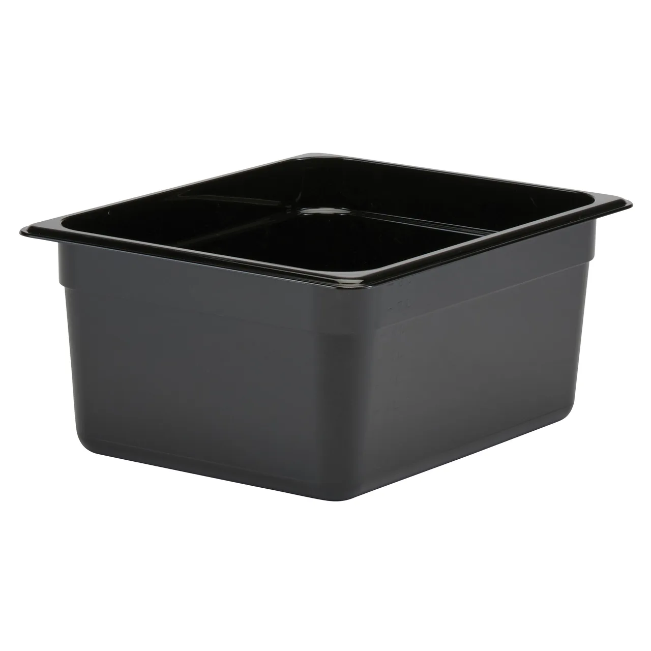Cambro 26CW110 Food Pan – 1/2 Size, 9.4 Qt, 6" Deep, Black Polycarbonate, NSF
