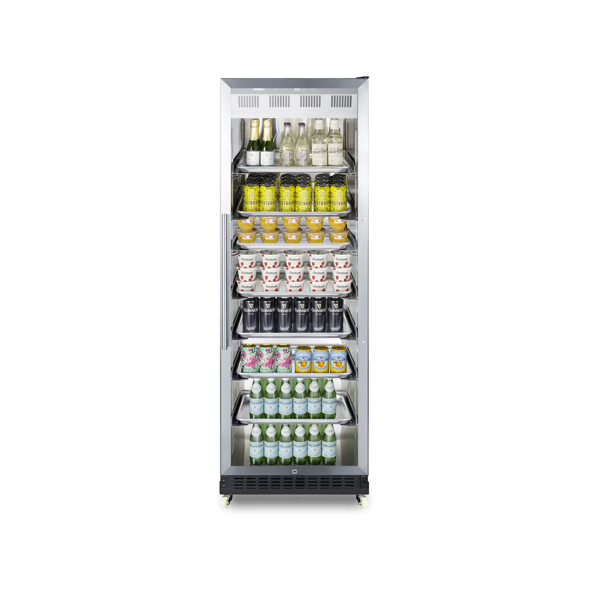 Summit SCR1401RICSS Beverage Center w/ Right Hinged Glass Door, Stainless Steel, 12.6 cu.ft