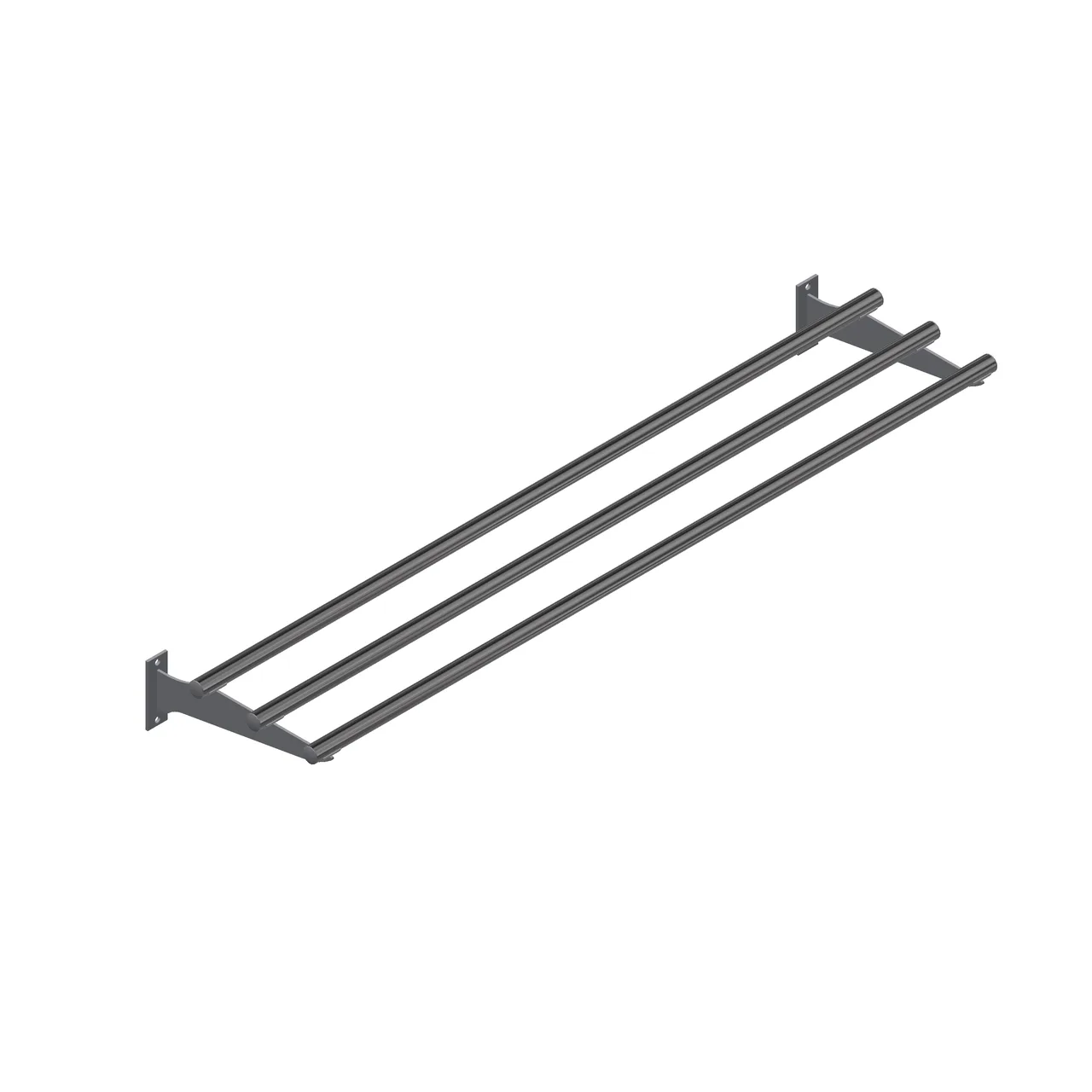 John Boos TS-T108-S Tray Slide, Stationary Design, 3-Bar Tubular, 108"W X 12"D