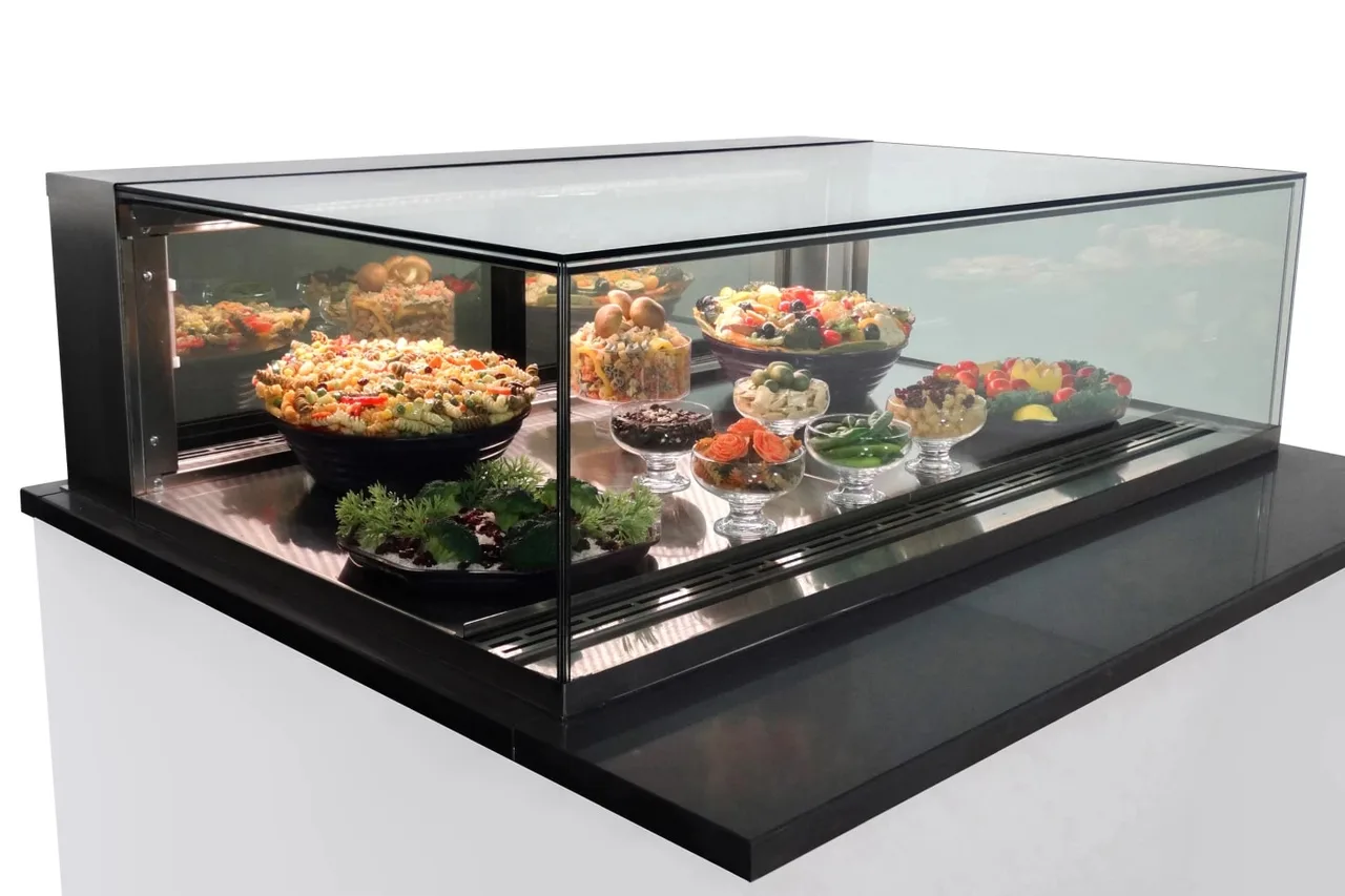 Structural Concepts NE4813RSV 48" Reveal® Full Service Refrigerated Slide In Counter Case