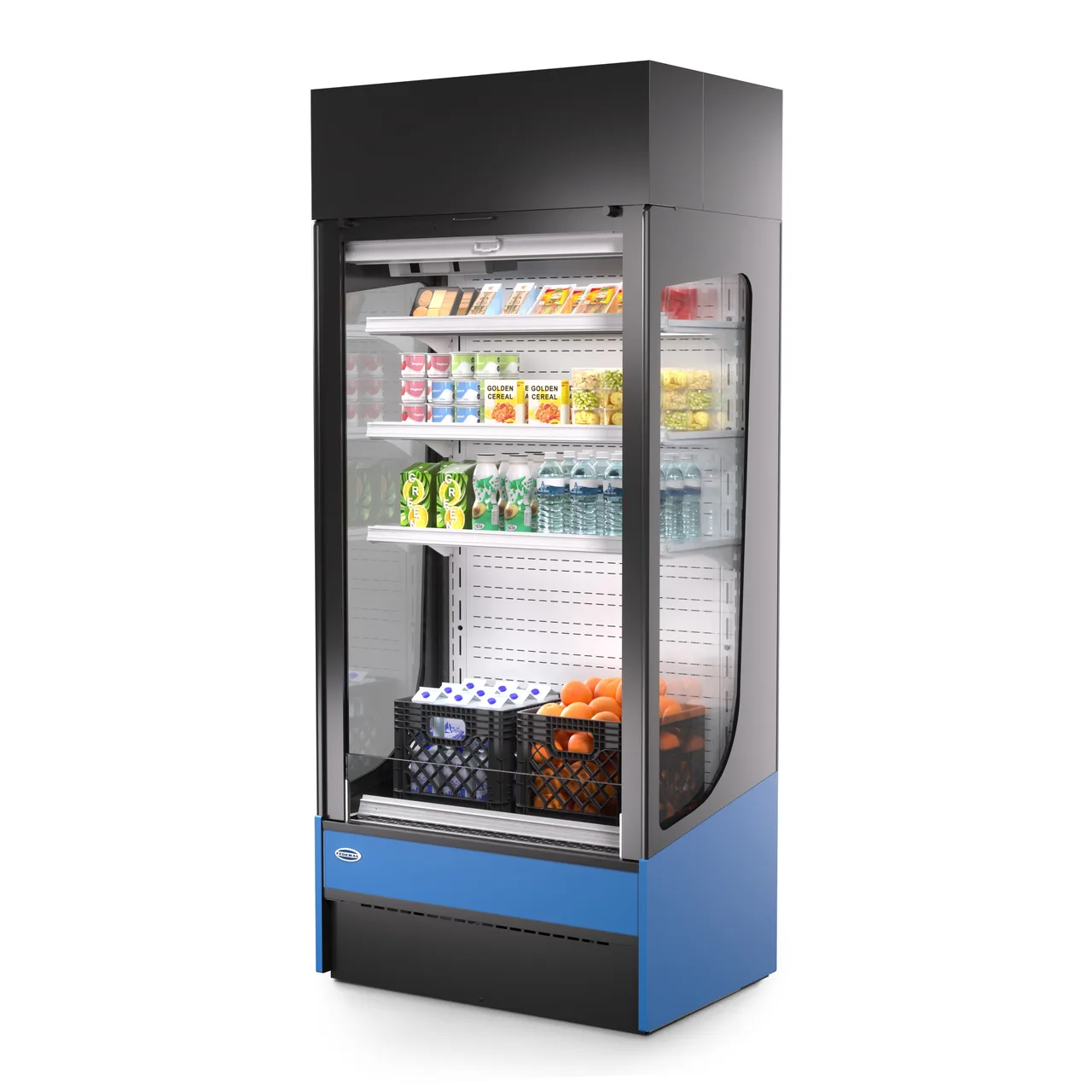 Federal Industries VRSL3683S-MLK 36" Refrigerated Milk Self-Serve High Profile Display Case