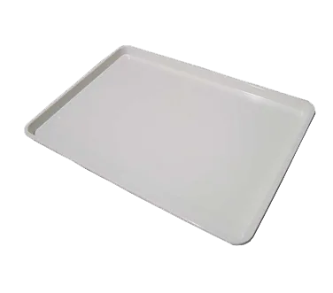 Omcan USA 14244 Bakery Display Tray, 18" x 26" Rectangular White Plastic, Heavy‑Duty Food Service