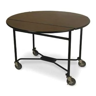 Lakeside 74412 Room Service Table, Round, 40" Dia. X 30"H, 4" Casters (2 w/ Brakes)