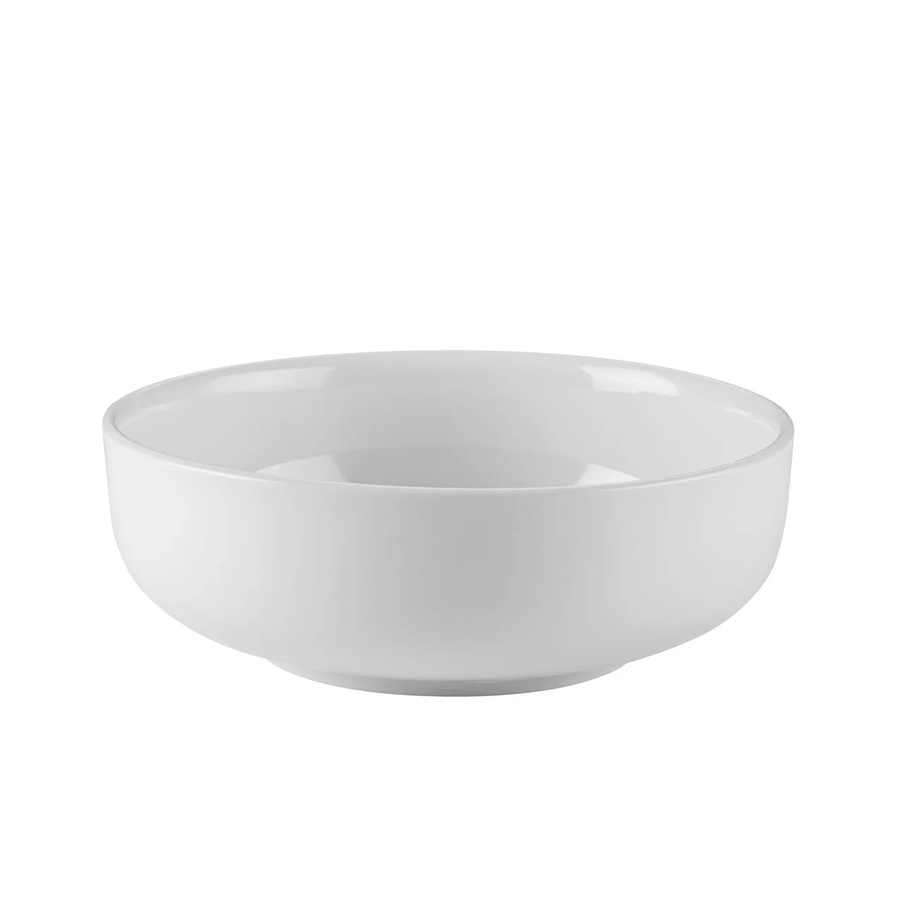 CACChina MB-308 - 55 Oz. 8 1/4" Round Salad/Pasta Bowl, Porcelain, Wide Well PW - Dozen
