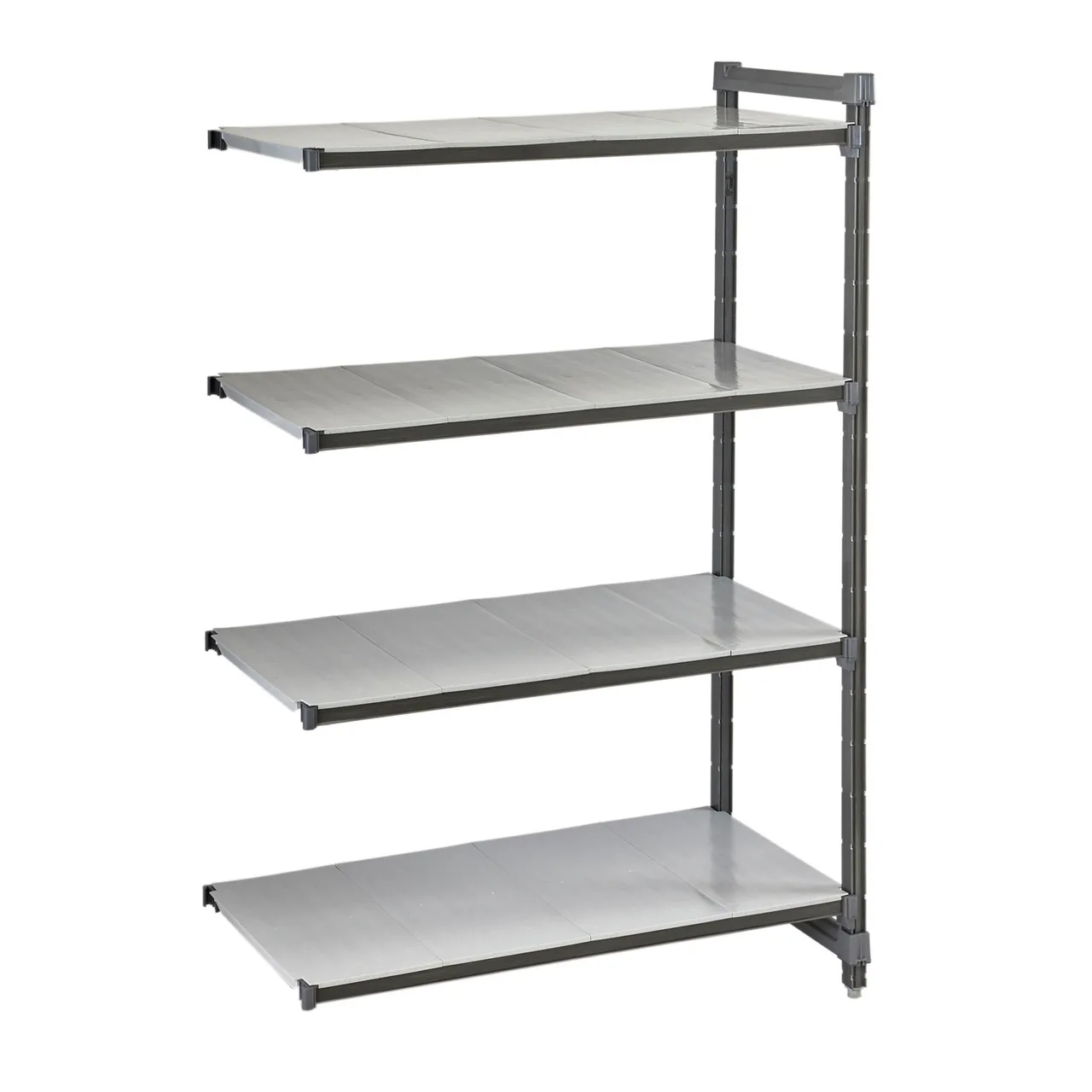 Cambro EXA214264S4480 Camshelving® Elements 4-Shelf Solid Add-On Unit - 21" x 42" x 64"
