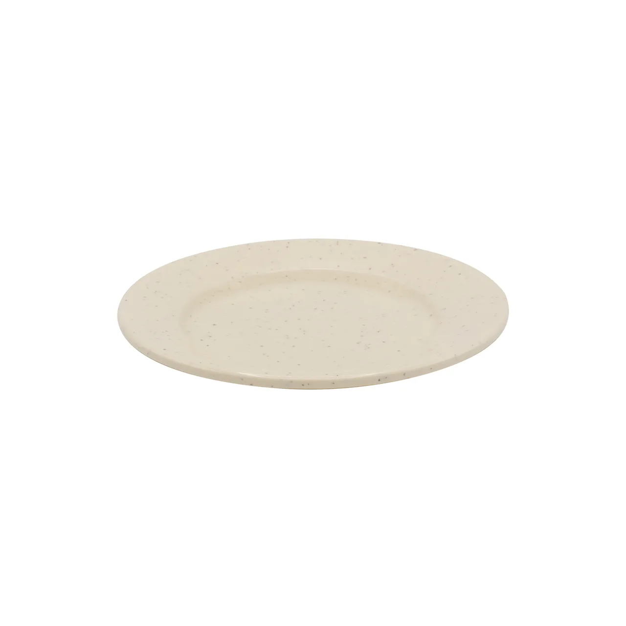 CAC China MLJSP-7 Jasper Plate, 7.125" Diameter Round Ivory Melamine Rolled Edge - 1 Dozen