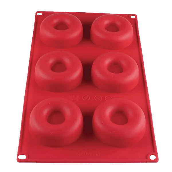Thunder Group PLBM007S Baking Mold, 2-1/10 Oz. -40° - 550°F Temperature Range (6) Savarin Cavities
