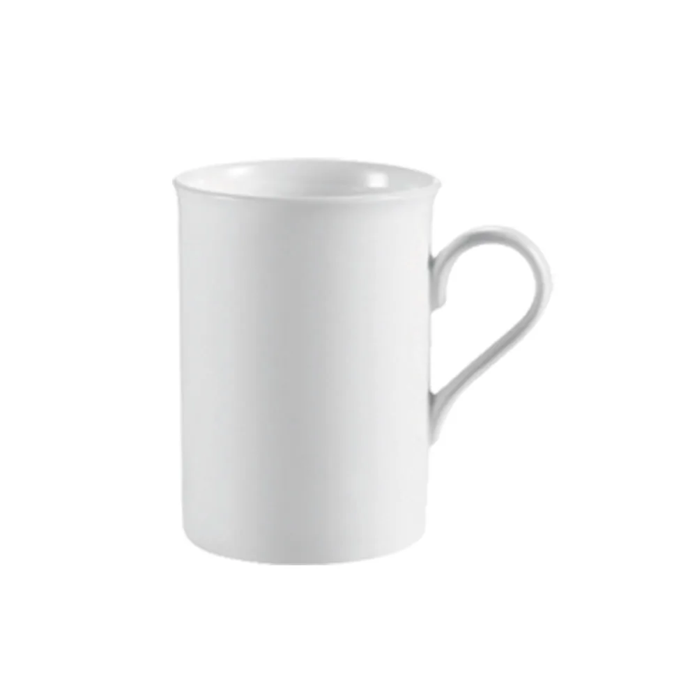 CAC China RCN-17 Clinton Mug, 10‑Ounce 3" Dia. x 4‑1/8" H Porcelain White Dishwasher Safe - 1 Dozen