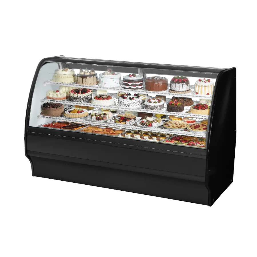 True TGM-R-77-SC/SC-S-S 77" Refrigerated Bakery Display Case, Stainless Steel