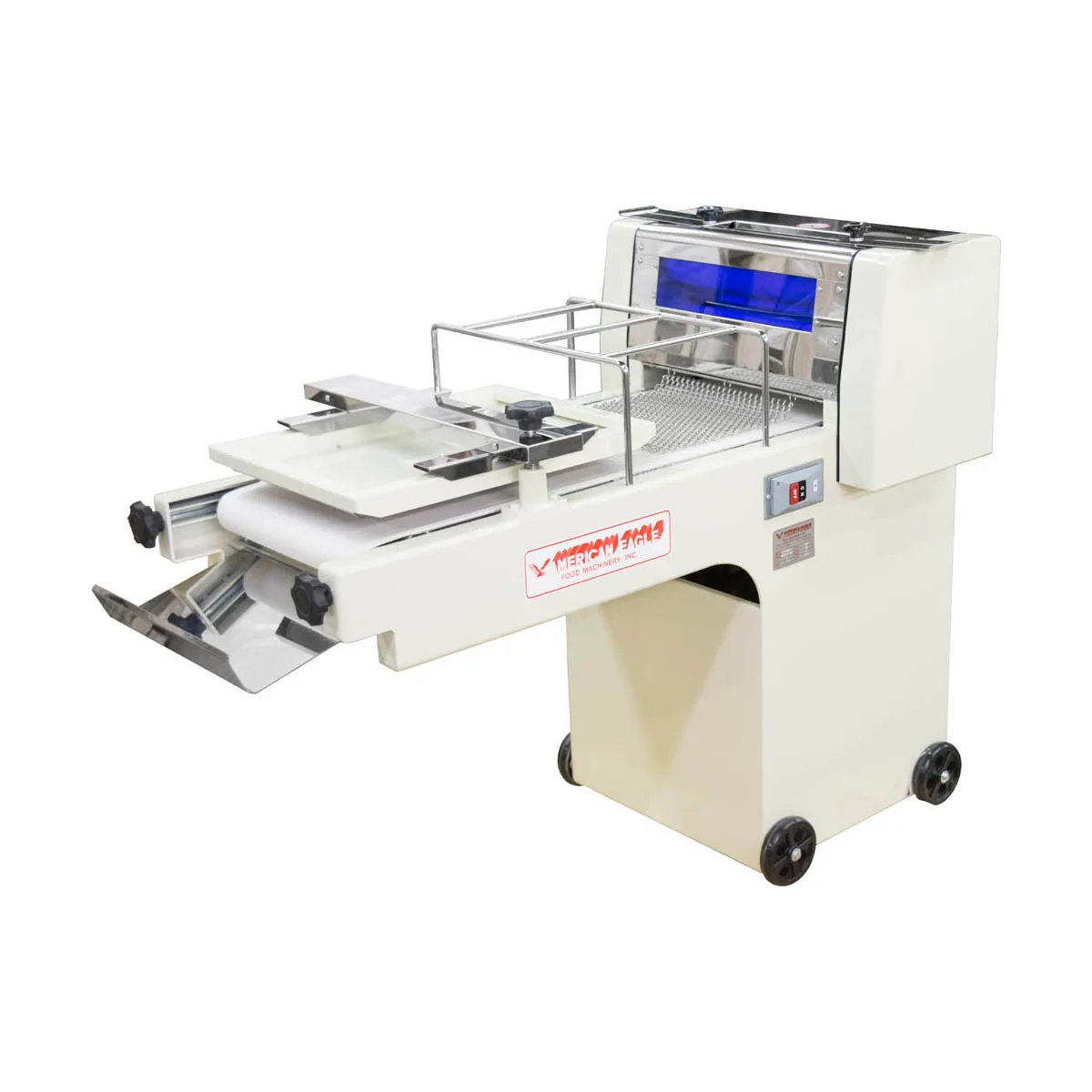 American Eagle AE-DM32 Floor Model Full Size Rapid Dough Bread Moulder, 700-1000 Dough Pieces/hr, 15.25" Rollers, 1 HP