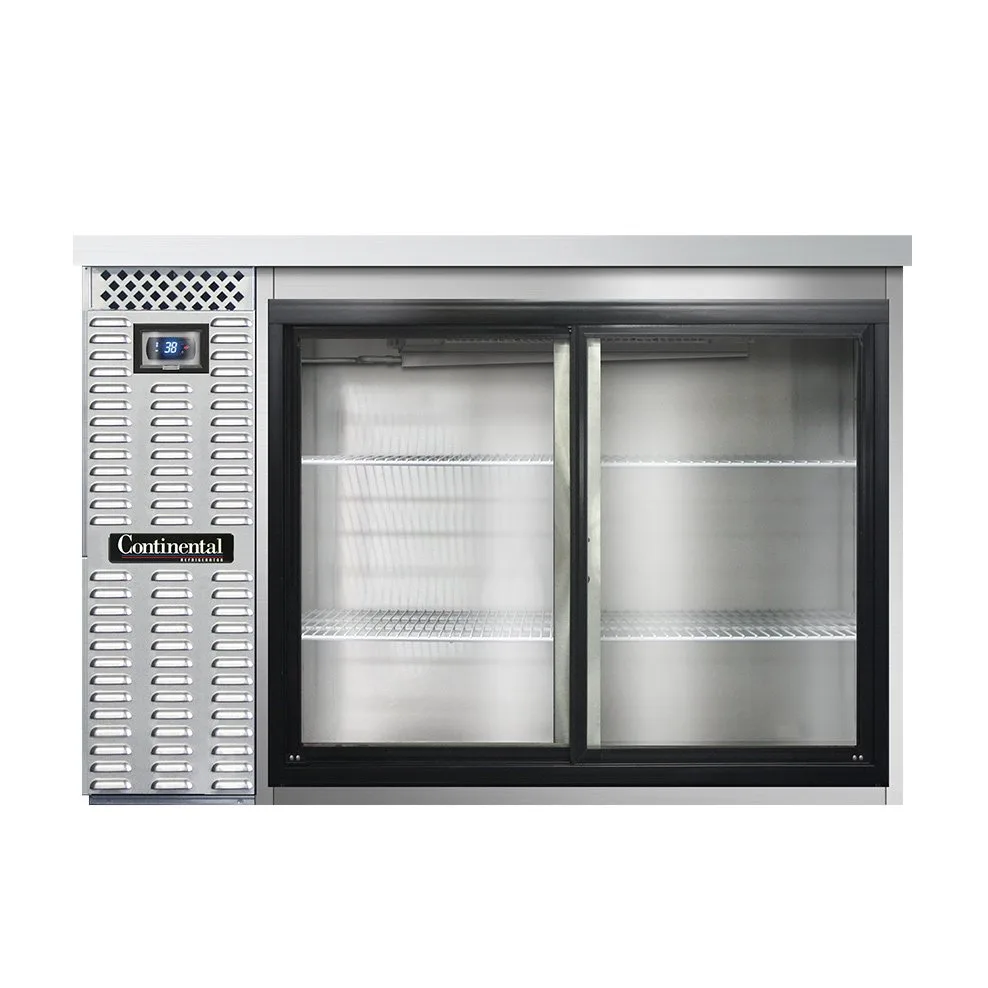 Continental Refrigerator BB50SNSSSGD 50" Back Bar Cooler with Glass Door, 13.0 cu. ft.