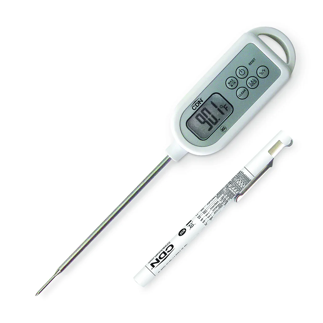 CDN DTW450 Waterproof Thermometer -40 To +450°F, 6‑Sec Response, 1.5 mm Tip, 4.5" Stem