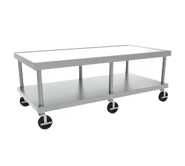 Vulcan STAND/C-72 Mobile Equipment Stand w/ Undershelf, 73"W x 24"H, 1/2" Marine Edge