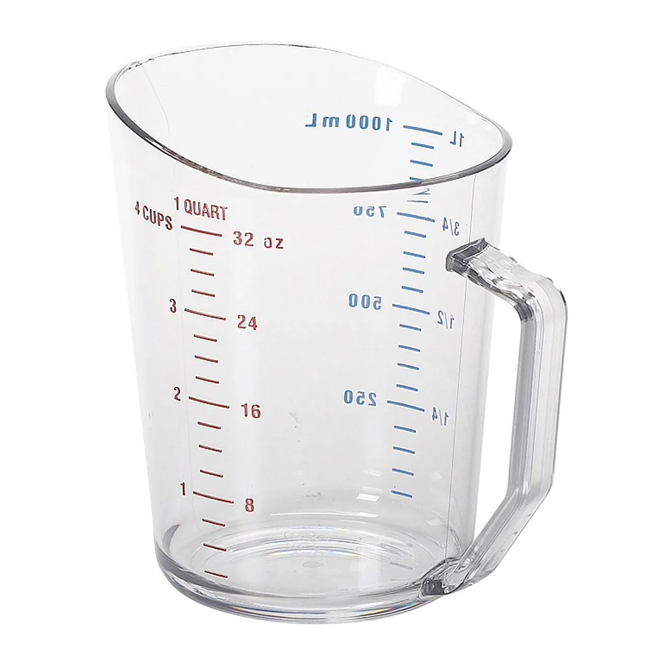 Cambro 100MCCW135 Camwear Measuring Cup – 1 Quart (32 Oz) Polycarbonate, Dishwasher Safe, NSF