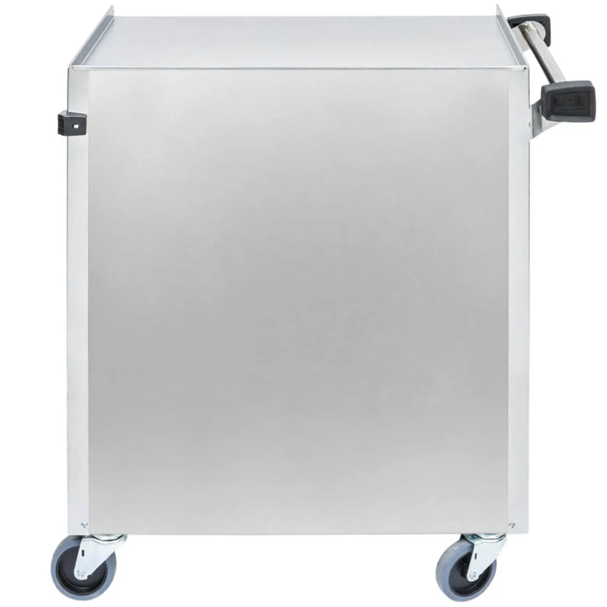 Lakeside 610 27" Stainless Steel 3 Shelf Bussing Cart w/ Enclosed Back & Sides