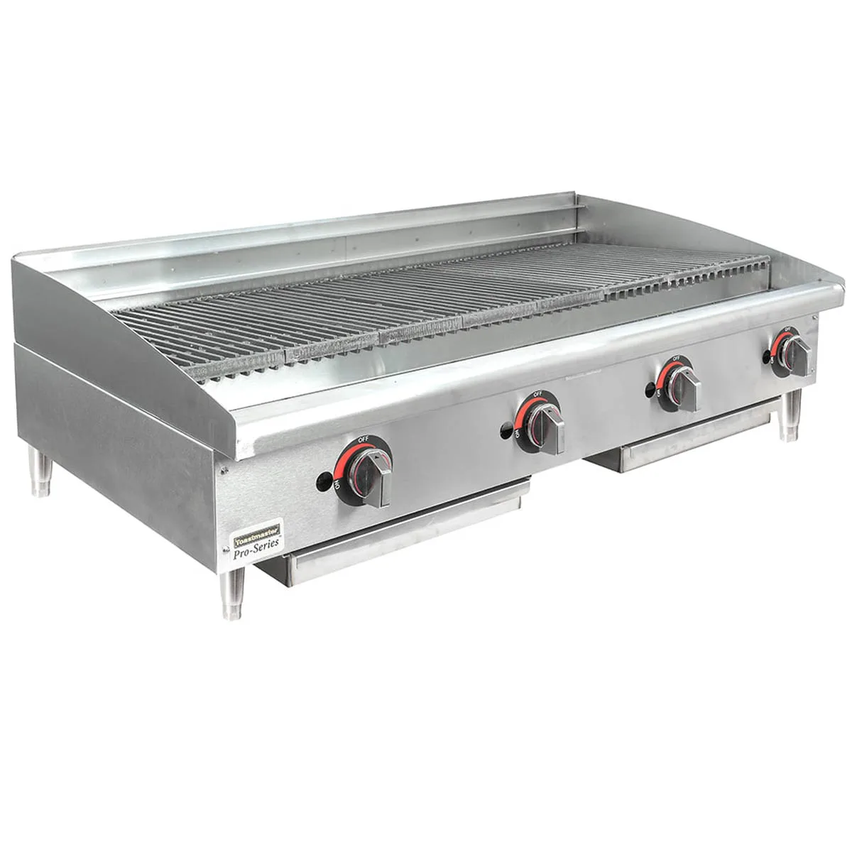Toastmaster TMRC48 48" Countertop Gas Radiant Charbroiler w/ (4) Burners, 120.000 BTU