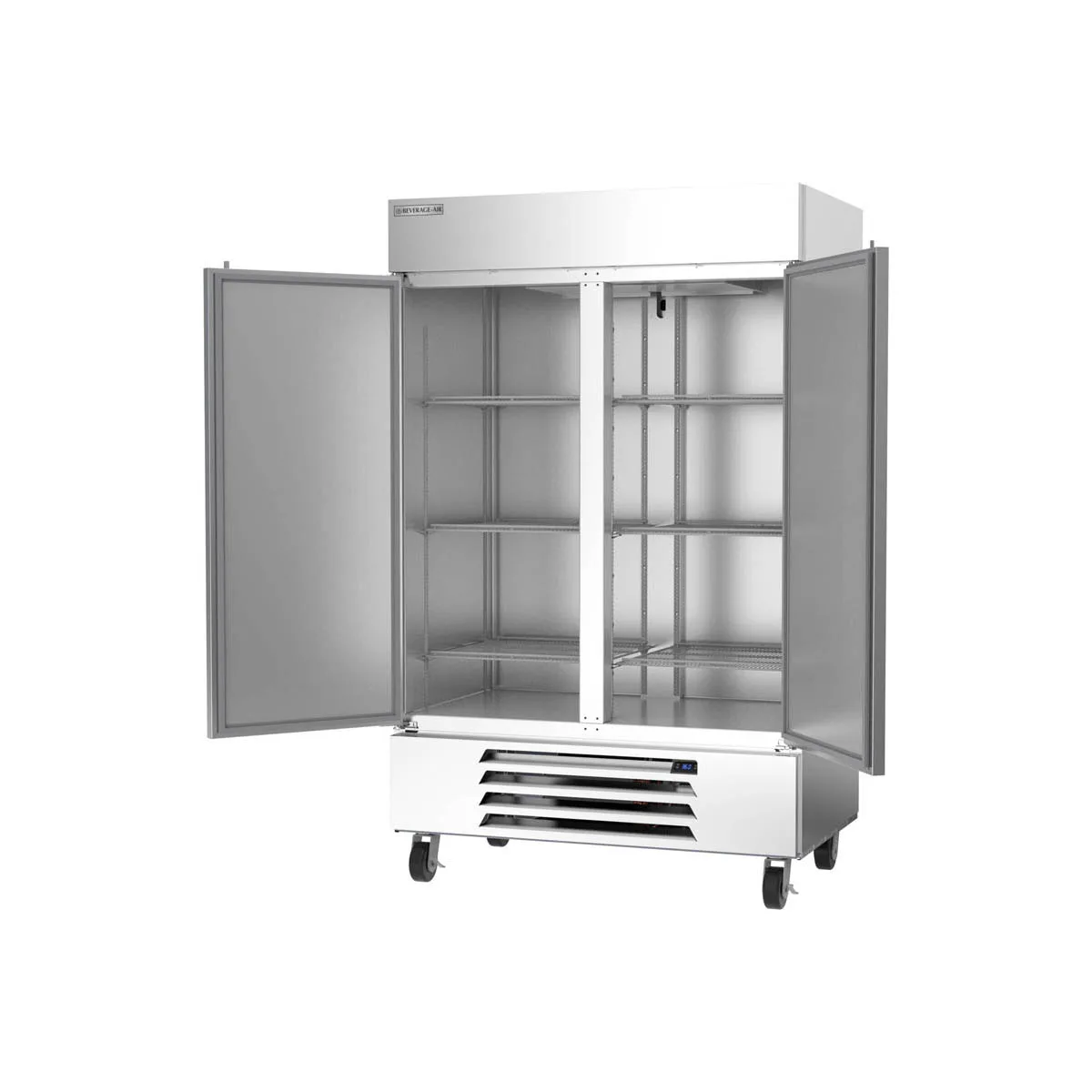 Beverage Air HBR49HC-1 52" 2-Section Reach-In Refrigerator w/ 2 Solid Full Doors, Bottom Mount, 1/3 hp, 46 cu. ft.
