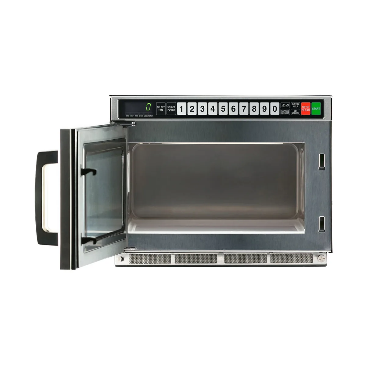 Sharp R-CD1800M 1800W TwinTouch Commercial Microwave Oven, 0.75 Cu Ft, Stainless Steel, 230-208V