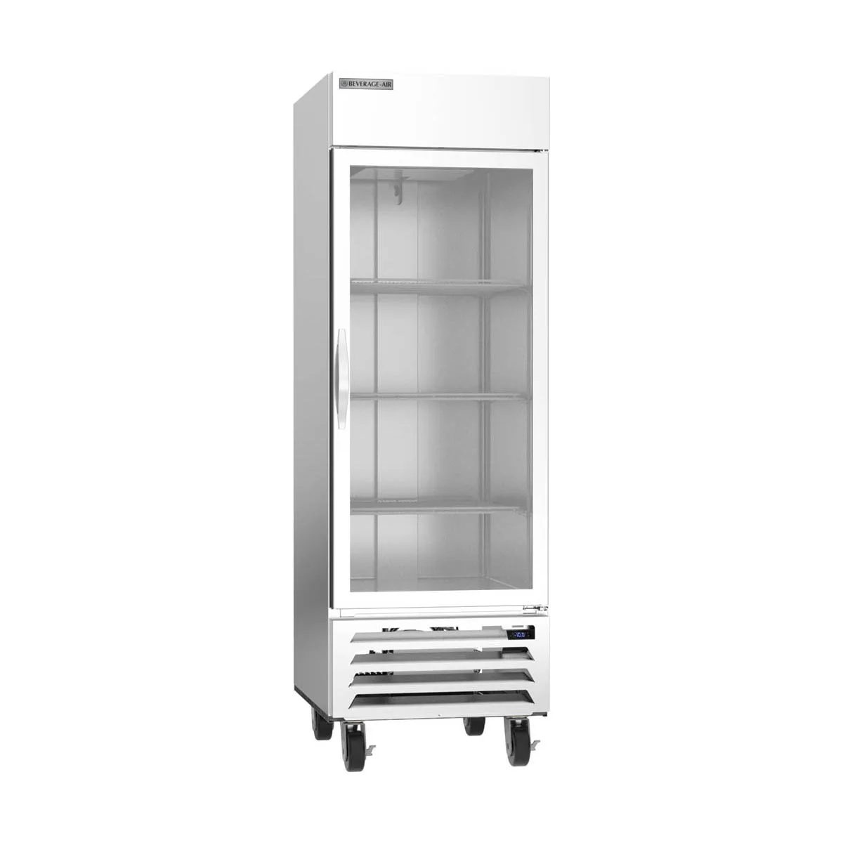 Beverage Air HBF23HC-1-G 27" 1-Glass Door Reach-In Freezer, Bottom Mount, 23.32 cu. ft., Stainless Steel