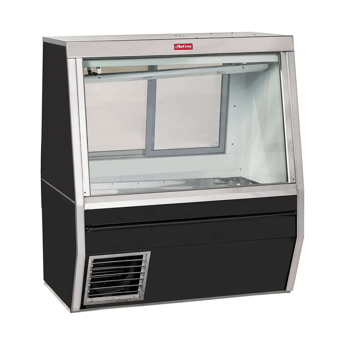 Howard-McCray SC-CFS34N-4-BE-LED 48" Flat Refrigerated Seafood Display Case, Black