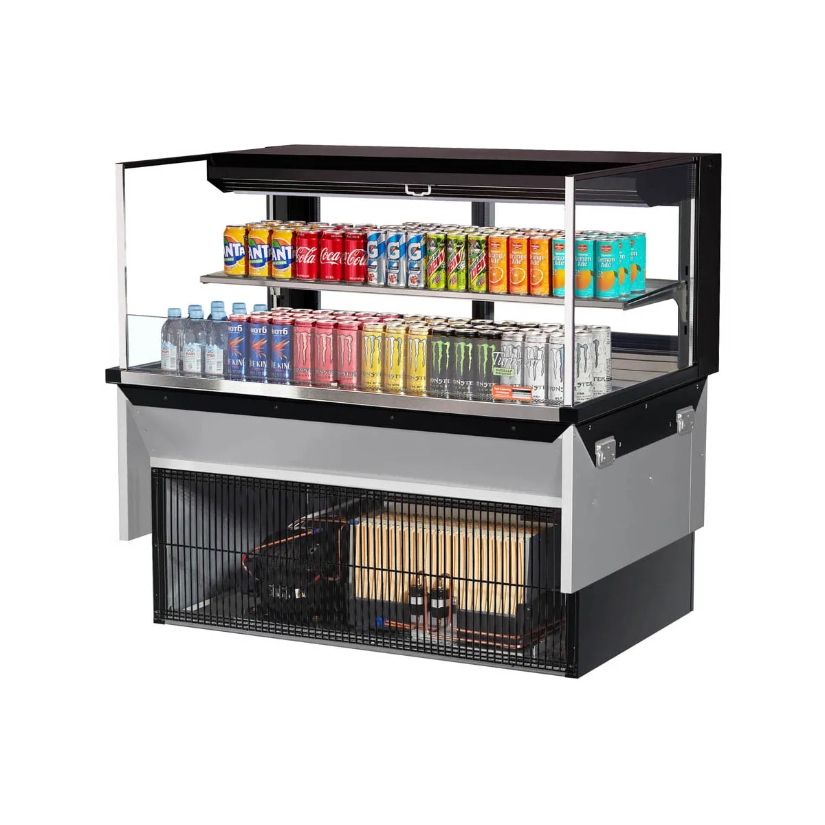 Turbo Air TOM-48L-UFD-W(B)-2SI-N 48" Drop In Open Refrigerated Deli Display Case