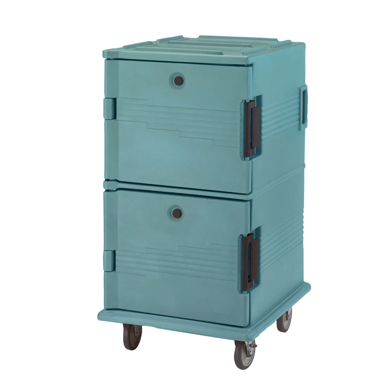 Cambro UPC1600SP401 Ultra Camcart® Slate Blue Insulated Food Pan Carrier w/ 24 Full Size Pans and Security Package