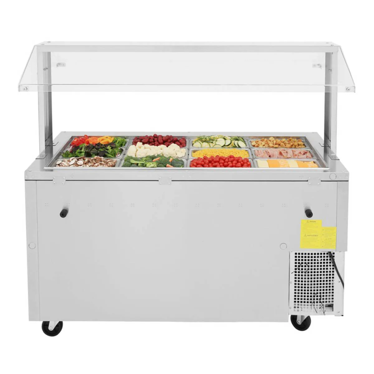 Turbo Air JBT-60-N 59" J Series Refrigerated Buffet Table, (2) Section, (12) Pan, 15.0 cu. ft.