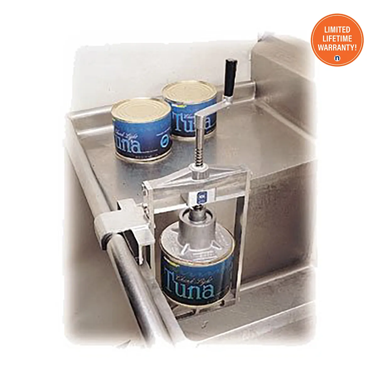 Nemco 55800 Easy Tuna Press Can Strainer, Holds One 64 Oz (2 Qt) Can, Removes Excess Water