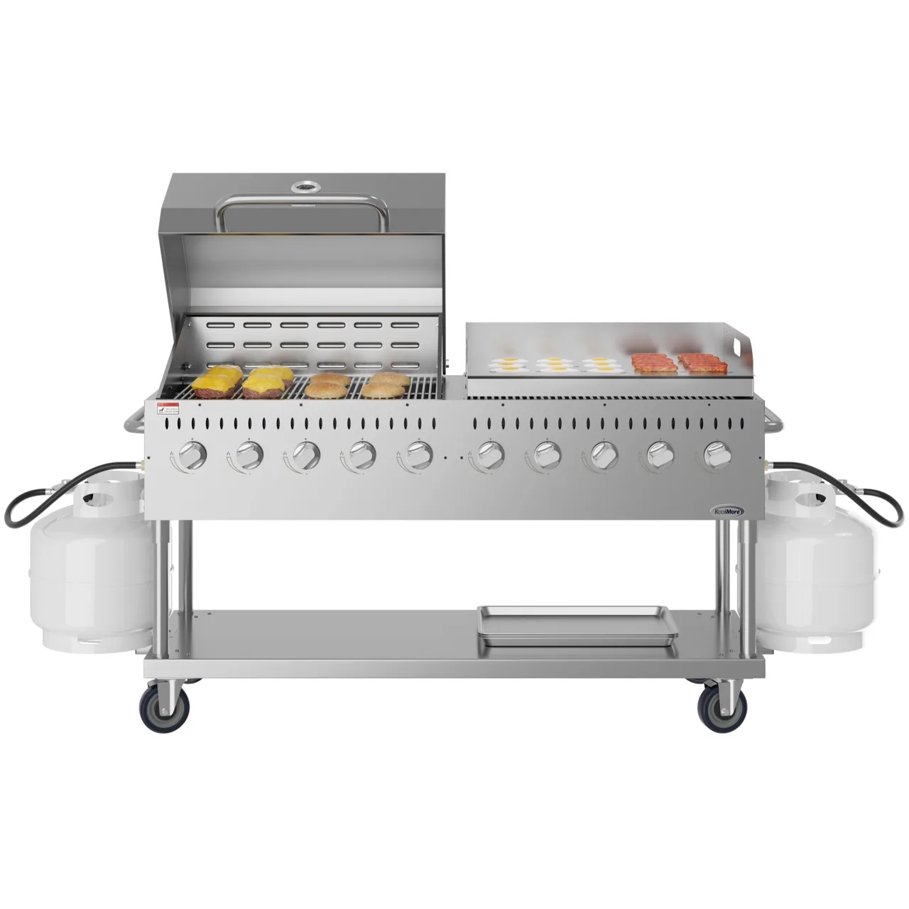 Koolmore CGKIT7-D36G36 72" Outdoor Gas Grill, (10) Burner