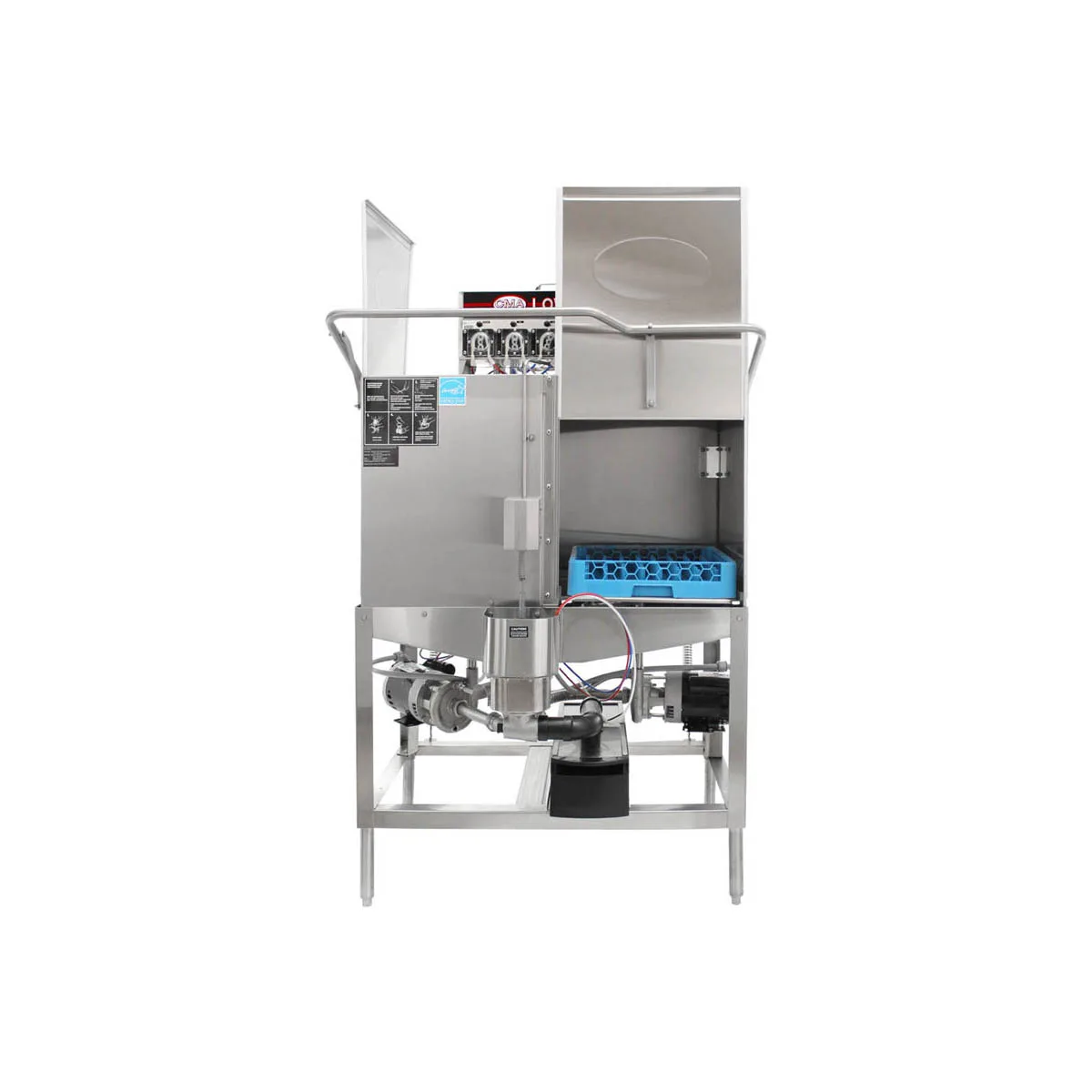 CMA Dishmachines CB 44" Door Type Corner Dishwasher, Low Temp - Double Rack, 80 RPH - 78 Gal/Hr