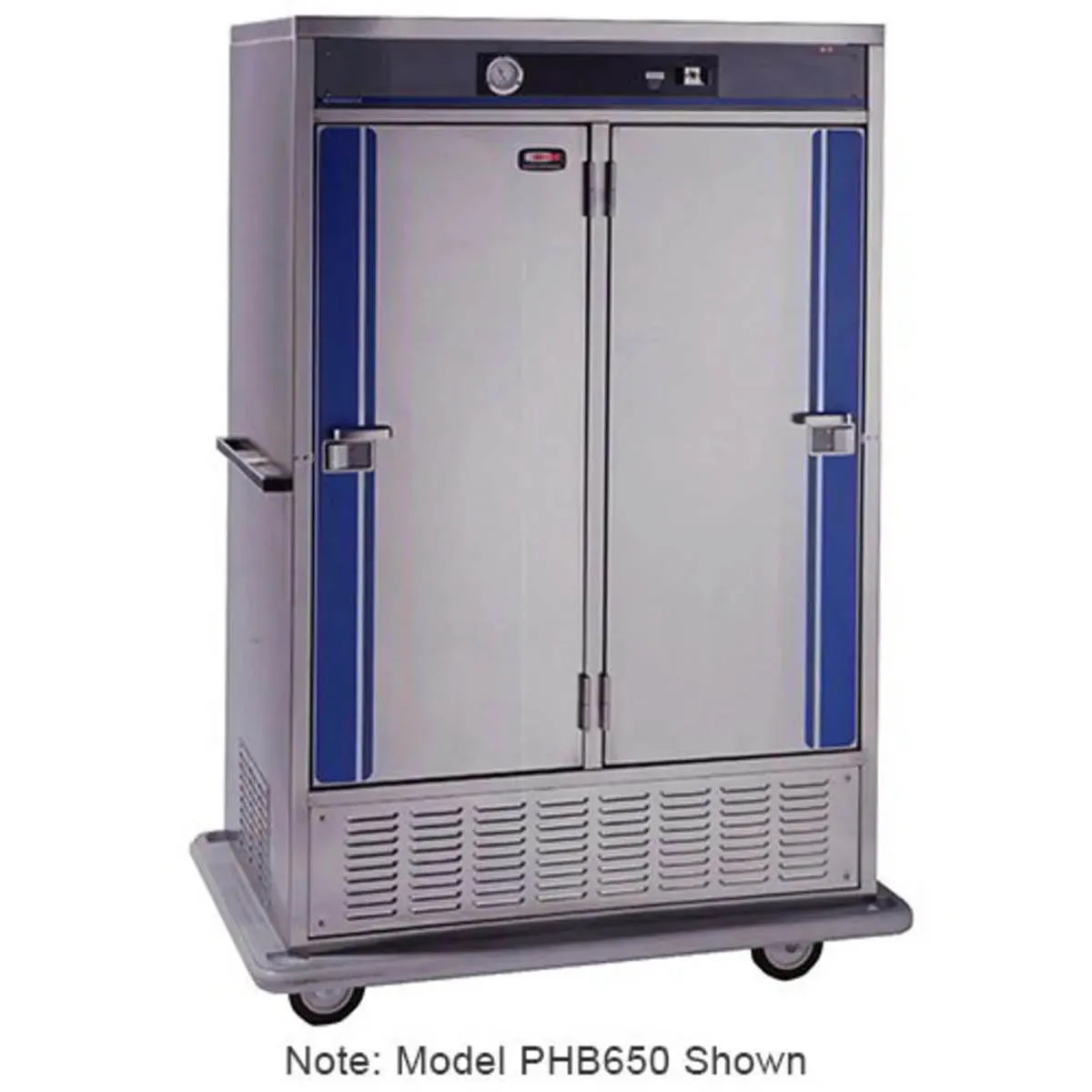 Carter-Hoffmann PHB975HE 2-Section 2-Door Solid Refrigerated Cabinet, Slides for 24 × 18"×26" Pans