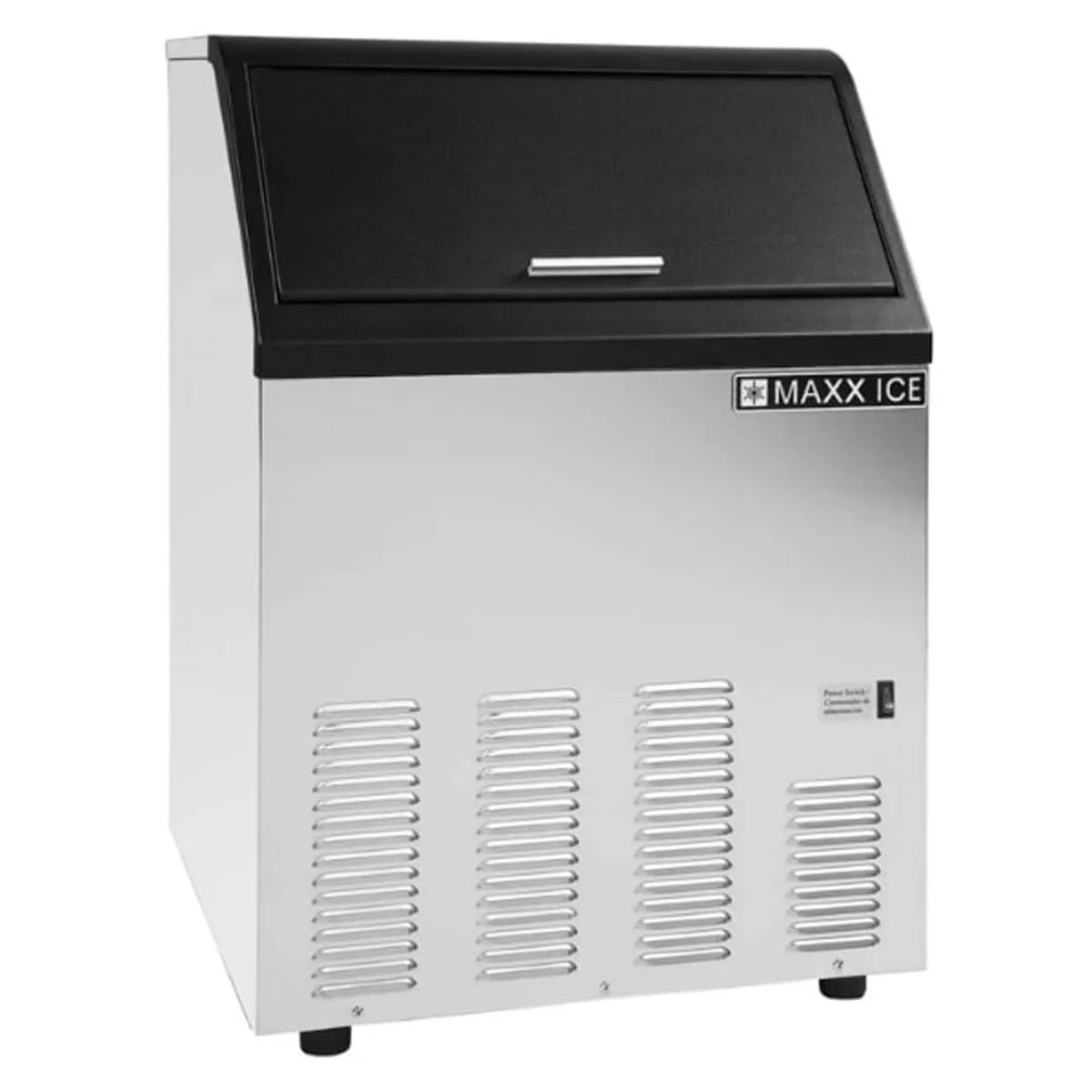 Maxx Ice MIM100 22" Air Cooled Full Cube 110 lb Undercounter Ice Machine with 35 lb Bin