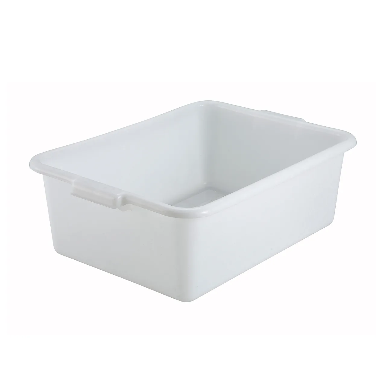 Winco PL-7W White Dish Box, 1-Compartment, Polypropylene