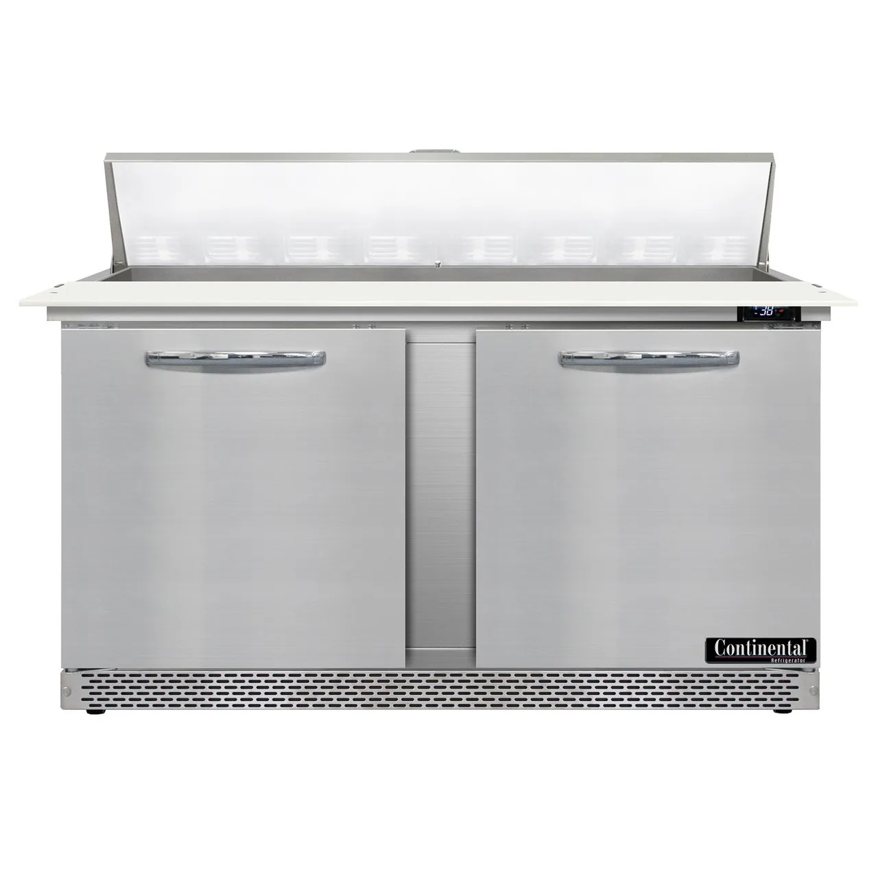 Continental Refrigerator SW60N16C-FB 60" Sandwich / Salad Prep Table w/ 2 Doors, 16 Pans