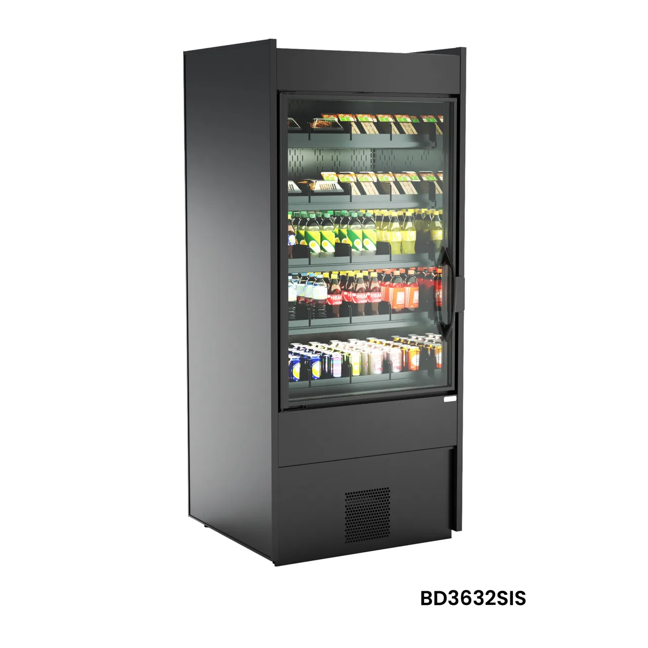 Structural Concepts BD3632SIS 36" One Glass Door Merchandiser, Self Contained