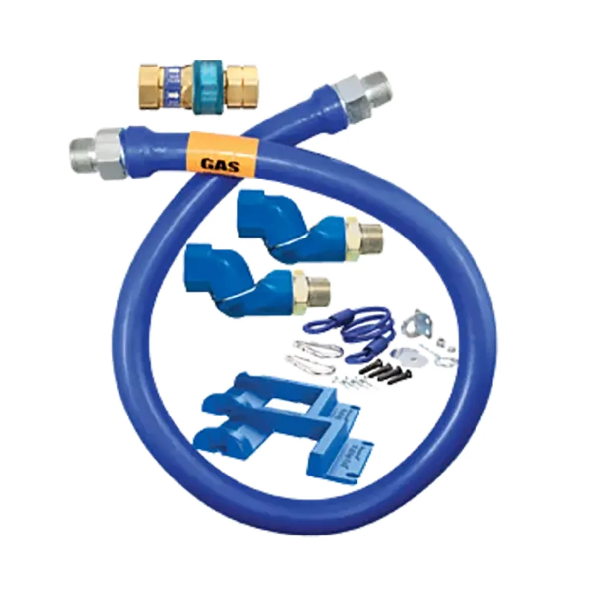 Dormont 16100BPQ2SR48PS SnapFast 48" Gas Connector Kit w/ Two Swivel MAX, Safety Set, 1" Dia.