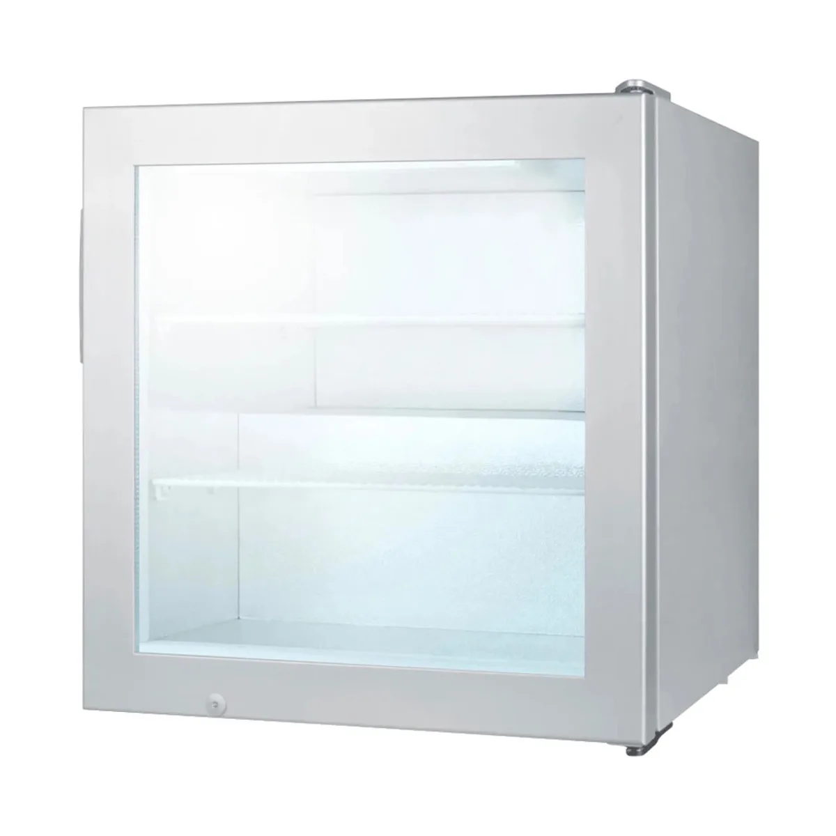 Summit SCFU386VK 24" Glass Froster, 2.0 cu ft, Stainless Steel, Swing Door, Wire Shelves, R134a, 115V