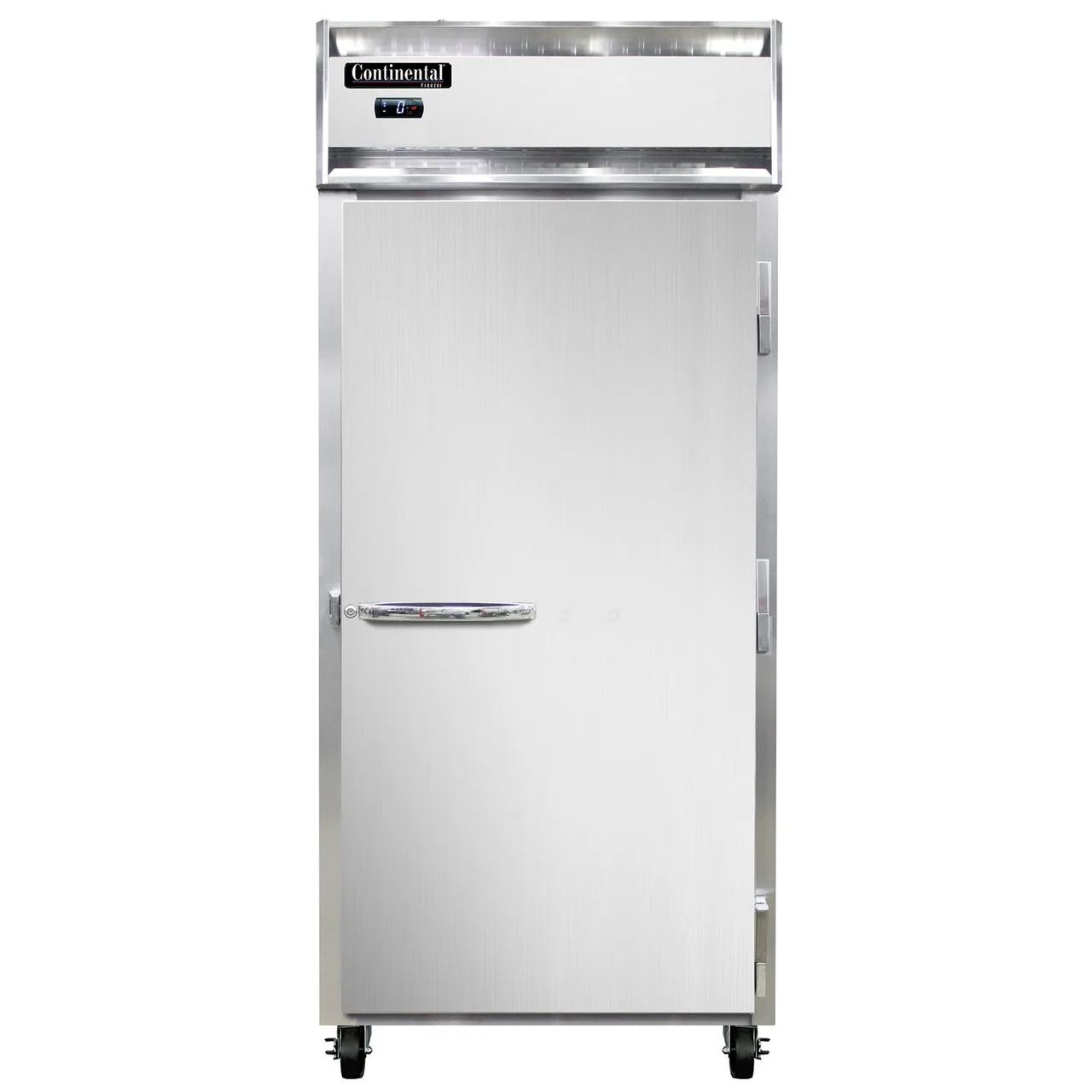 Continental Refrigerator 1FXNSS 36" 1-Solid Door Reach-In Freezer, Top Mounted, 30 cu. ft., Stainless Steel