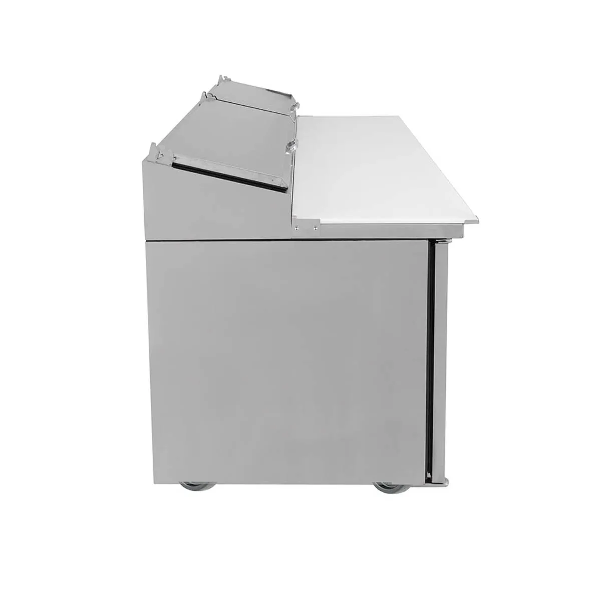 True TPP-AT-60-HC 60" Refrigerated Pizza Prep Table w/ 2 Doors, (8) 1/3 Pans
