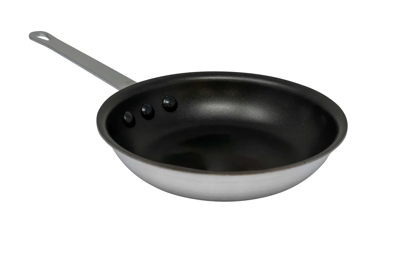 Omcan USA 43335 Fry Pan, 8" Diameter Non‑Stick Aluminum, Eclipse, Riveted Handle, NSF