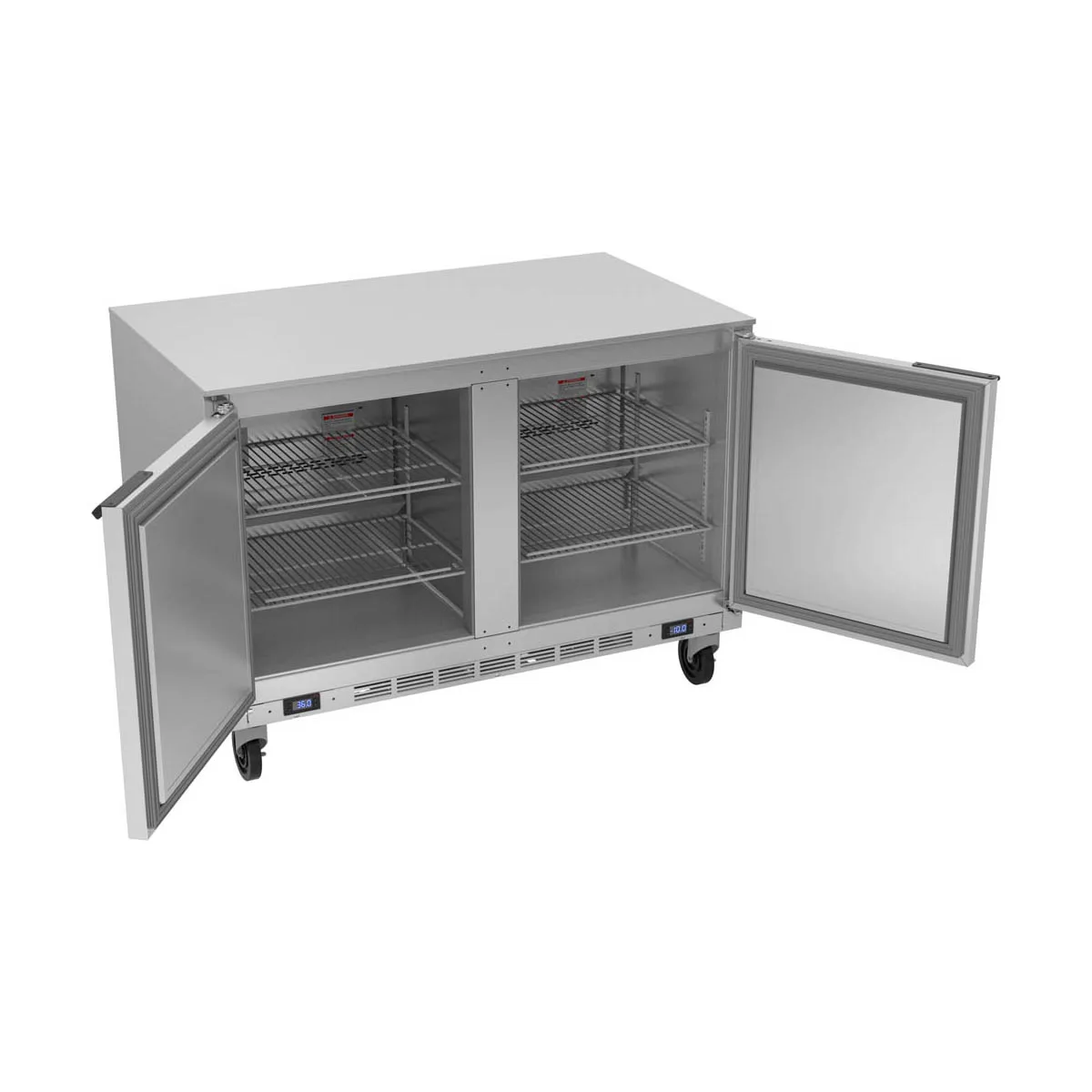 Beverage Air UCRF48AHC 48" Undercounter Refrigerator Freezer w/ 2 Doors, 10.6 cu. ft. - Dual Temp