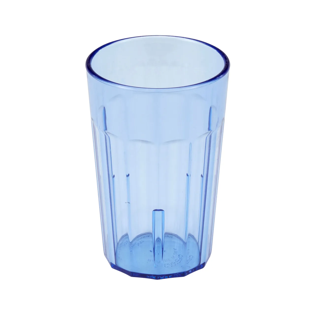 Cambro NT8401 Newport Tumbler - 8 Oz SAN Plastic, Blue, 2-11/16" Dia, Sani‑Rim Lip, Dishwasher Safe