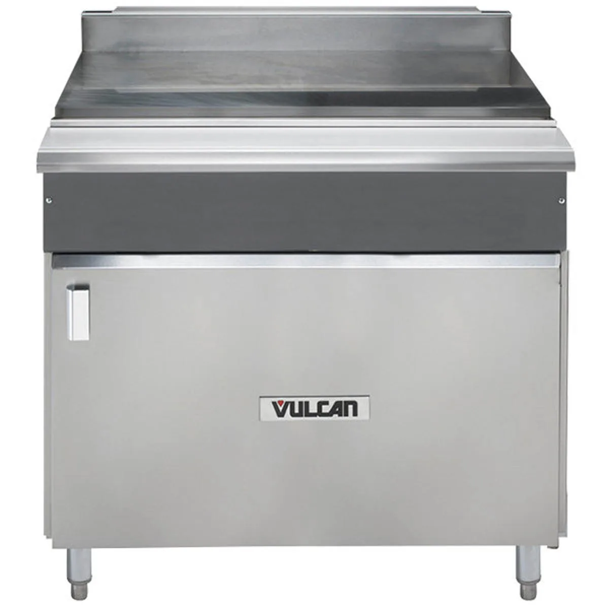Vulcan VWT36B 36" Gas Heavy Duty Range w/ 36" Work Top Spreader, (1) Cabinet Base, 4" Stub Riser on 6" Adjustable Legs