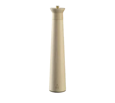 Omcan USA 43691 Pepper Mill – 11.81" Tall, Beech Wood, Tempered Steel Mechanism, 20-Year Guarantee
