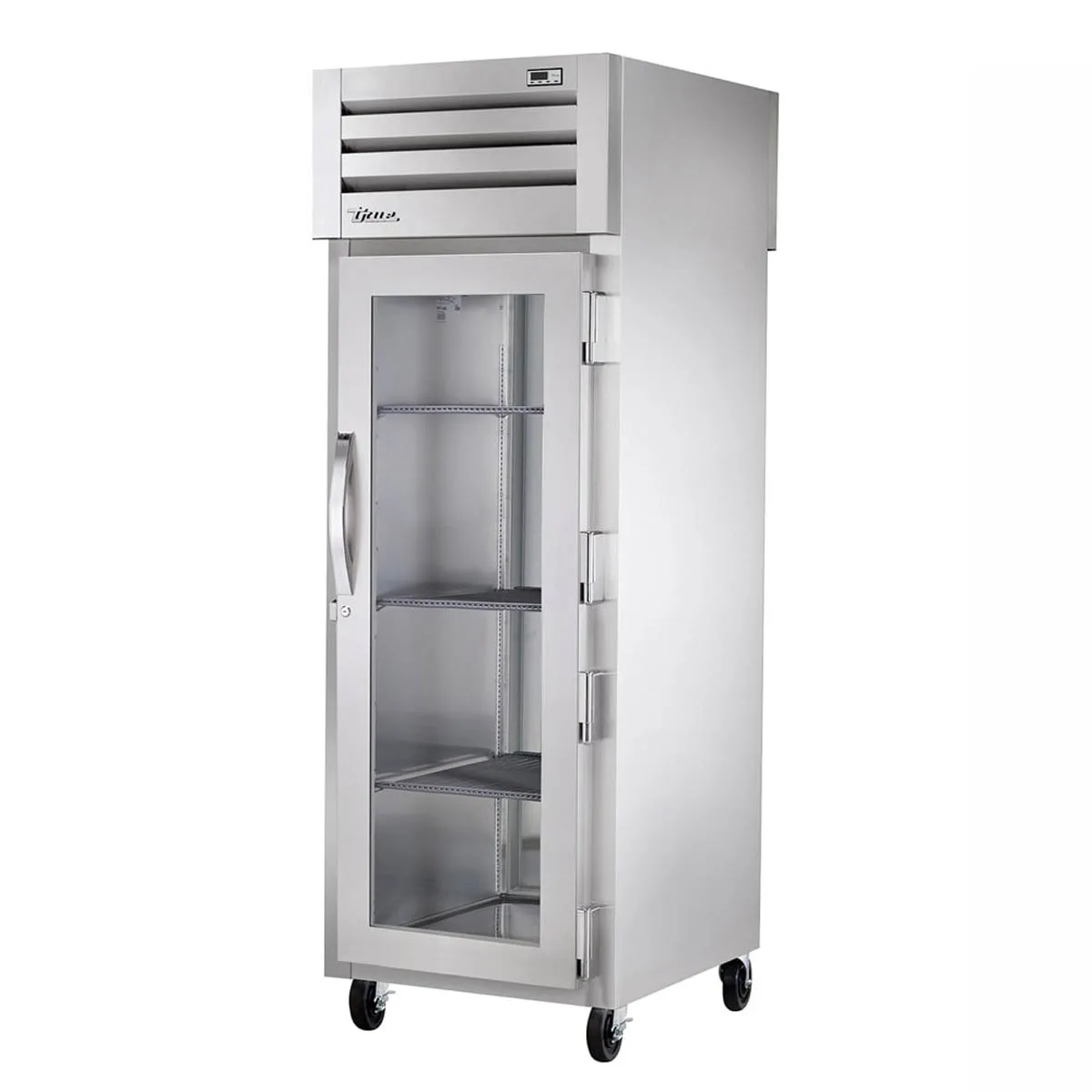 True STG1HPT-1G-1S 1-Section Heated Holding Cabinet, 1 Glass & 1 Solid Door, 3 Shelves, 208-230V