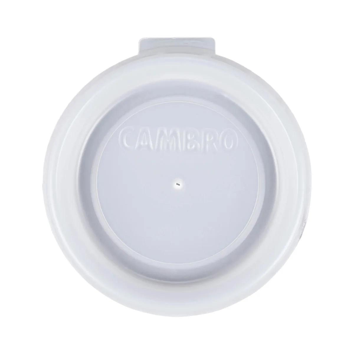 Cambro CLAM8B5S190 CamLid® Cup Lids, Clear, Straw Slot, Fits HT16CW & LT16 Tumblers - 2000/Case