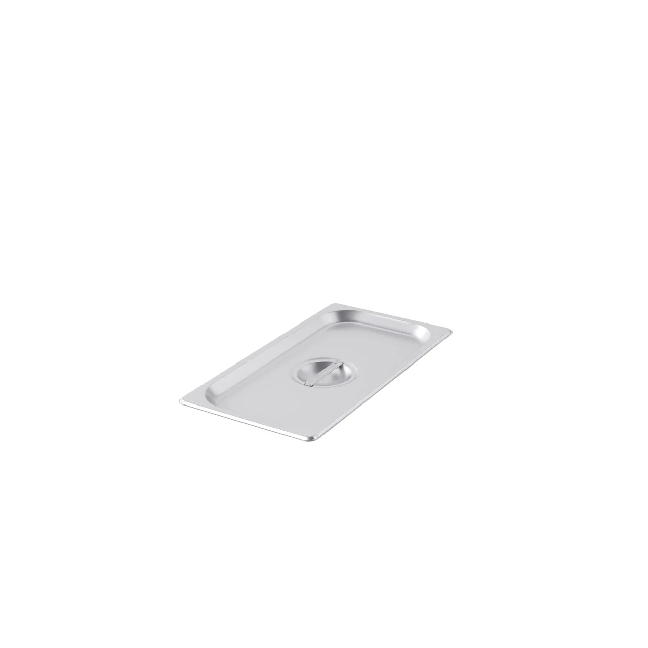 CAC China SPCO-T 1/3-Size Steam Pan Cover with Handle, NSF, 304 Stainless - Sold Individually